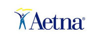 Aetna logo featuring the company name with a stylized human figure, often seen in eye doctor's offices across South Florida and Pembroke Pines.