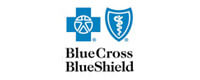 Logo of Blue Cross Blue Shield, featuring a blue cross and shield with medical symbols, often seen in eye doctor offices across Pembroke Pines and other parts of South Florida.