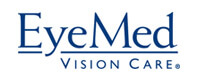 EyeMed Vision Care logo in blue text on a white background, reflecting its trusted presence as an eye doctor in Pembroke Pines and across South Florida.