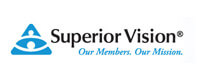 Logo of Superior Vision with the tagline "Our Members. Our Mission," featuring a blue abstract eye and person icon, perfectly embodying the dedication of South Florida's top eye doctor in Pembroke Pines.